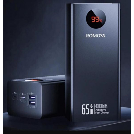 Універсальна мобільна батарея Romoss PEA40S Pro 40000mAh 65W Black (PEA40-382-2131H)