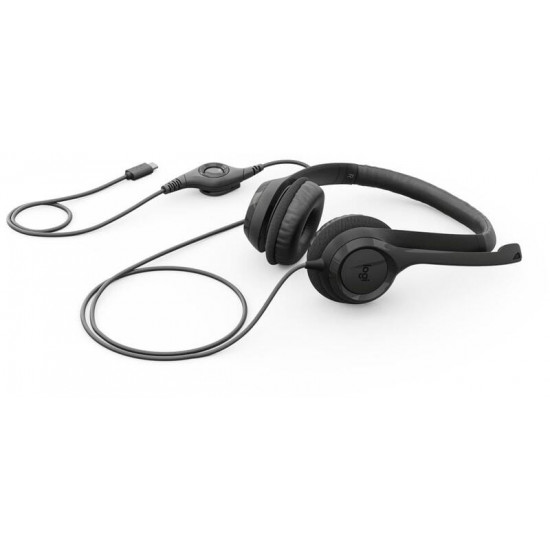 Гарнітура Logitech H390 USB-C Midnight Black (981-001576)