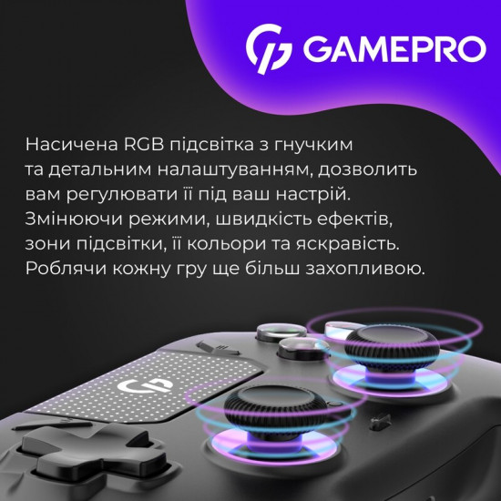 Геймпад GamePro із зарядною станцією GPS20BDOC Black
