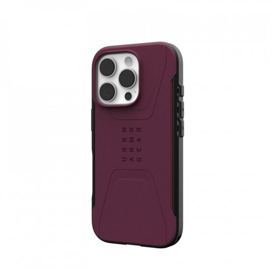 Чохол-накладка Urban Armor Gear Civilian Magsafe для Apple iPhone 16 Pro Bordeaux (114444119049)