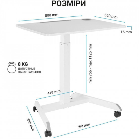 Комп`ютерний стіл Officepro ODM380W