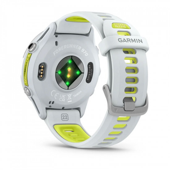 Смарт-годинник Garmin Forerunner 970 Whitestone/Amp Yellow (010-02969-11)