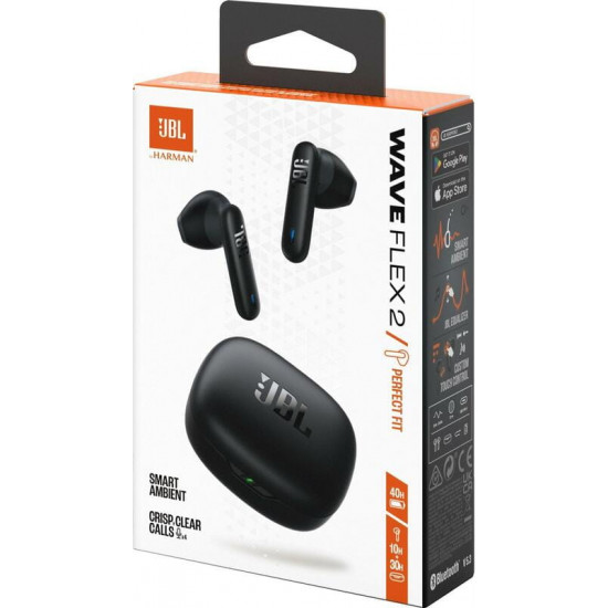 Bluetooth-гарнітура JBL Wave Flex 2 Black (JBLWFLEX2BLK)