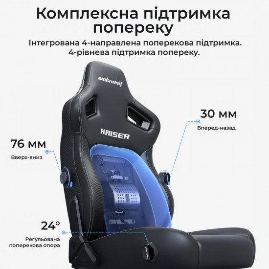 Крісло для геймерів Anda Seat Kaiser 4 V2 Size XL PVC Pink (AD12YDDC-XLL-20-P-PV/C-03)