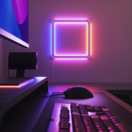 Розумна система освітлення Nanoleaf Lines 90 Degrees Starter Kit Apple HomeKit, 4 шт. (NL59K02-4SN00)