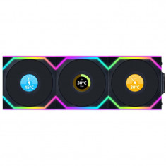 Вентилятор Lian Li Uni Fan SL Wireless LCD 120-3 Black (G99.12SLLCD1W3B.00)