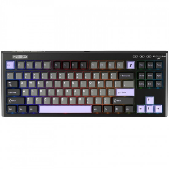 Клавіатура бездротова 1stPlayer NEO87 Wireless Midnight Violet (NEO87-MV-TLD)