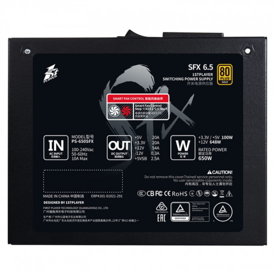 Блок живлення 1stPlayer PS-650SFX 650W (SFX-GLD-650-BK-EU)