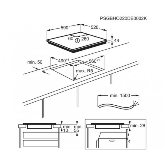 Варильна поверхня Electrolux EIV63443CT
