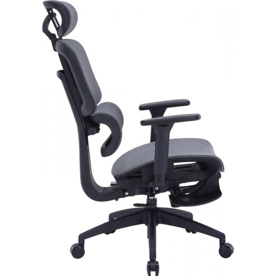 Крісло офісне Officepro Skyline Footrest Black/Dark Gray (OC750-B-DG-DG)