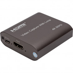 Пристрій відеозахоплення PowerPlant HDMI 4k/60hz (HDVC5) (CA914166)