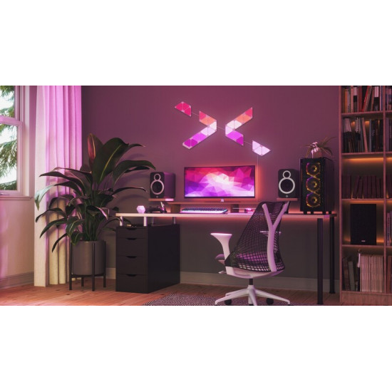 Додаткові панелі Nanoleaf Shapes Mini Triangles Apple HomeKit, 10 шт. (NL48-1001TW-10PK)
