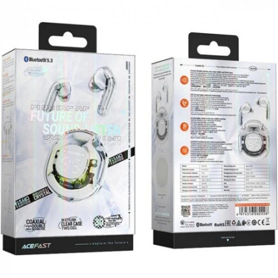 Bluetooth-гарнітура Acefast T8 White Moon (6974316282228)
