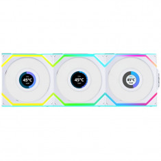 Вентилятор Lian Li Uni Fan SL Wireless LCD 120-3 Reverse White (G99.12RSLLCD1W3W.00)