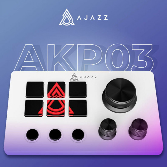 Контролер для стримінгу Ajazz AKP03E USB White