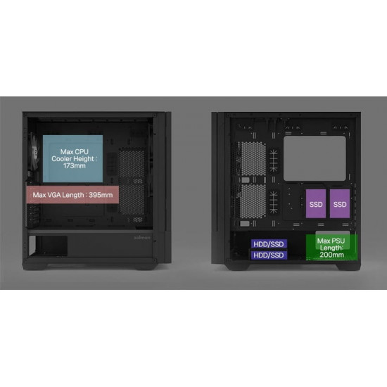 Корпус Zalman Z10 DS Black без БЖ