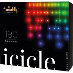 Smart LED гірлянда Twinkly Icicle RGB Gen II (TWI190STP-TEU) 190LED, 5м, BT+WiFi
