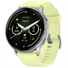 Смарт-годинник Garmin Venu 4 45mm Silver with Citron Silicone (010-03014-42)