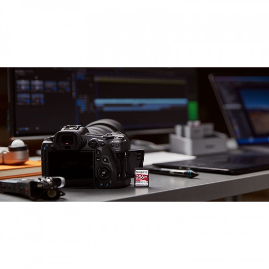 Карта пам`яті SD  256GB UHS-II U3 Class 10 Kingston Canvas React Plus R300/W260MB/s (SDR2/256GB)