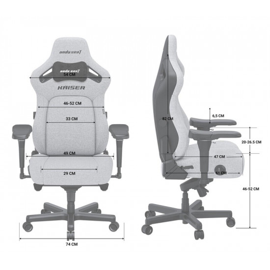 Крісло для геймерів Anda Seat Kaiser 4 Size L Brown (AD12YDDC-L-20-K-PV/C)