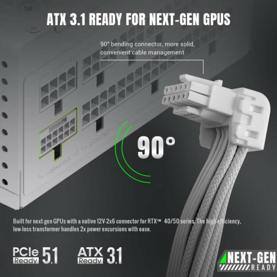 Блок живлення GameMax GS 650G V25 White 650W