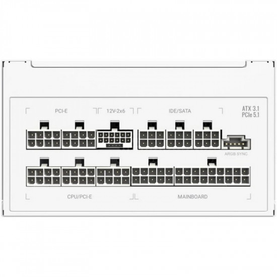 Блок живлення GameMax RGB Pro 750G 750W White