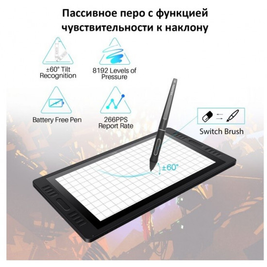 Графічний монітор Huion Kamvas Pro 20 (2019) + рукавичка