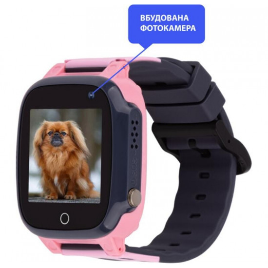 Дитячий смарт-годинник AmiGo GO008 Milky GPS WiFi Pink