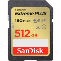 Карта пам`яті SDXC 512GB UHS-I/U3 Class 10 SanDisk Extreme Plus R190/W130MB/s (SDSDXWV-512G-GNCIN)
