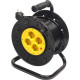 Подовжувач на котушці PowerPlant JY-2002/20 (PPRA10M200S4) 4 розетки, 20 м, чорно-жовтий