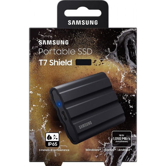 Накопичувач зовнішній SSD 2TB Samsung T7 Shield Black (MU-PE2T0S/WW)