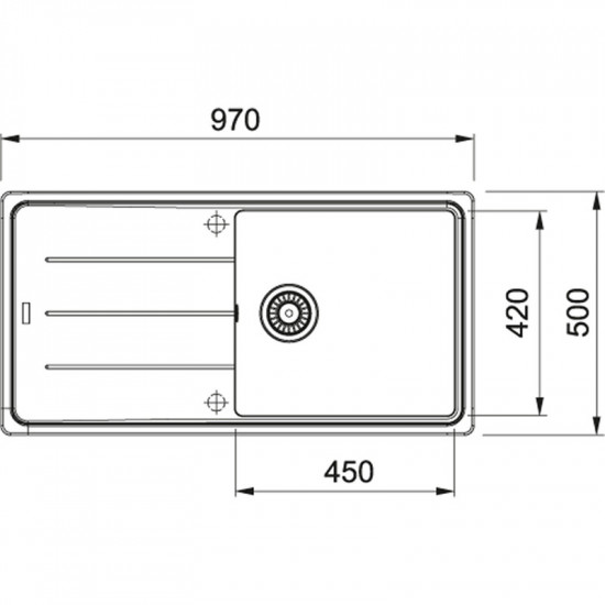 Кухонна мийка Franke Basis BFG 611-97 Бежевый (114.0363.932)