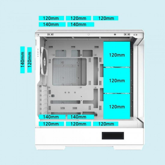 Корпус Zalman P50 DS White без БЖ