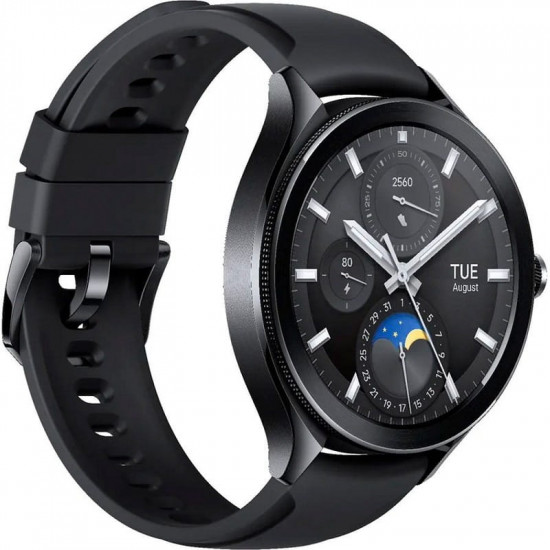 Смарт-годинник Xiaomi Watch 2 Pro Black Case with Black Fluororubber Strap (BHR7211GL)