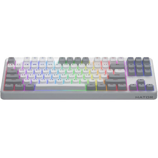 Клавіатура бездротова Hator Rockfall 3 Mecha TKL Wireless Orange White (HTK851UA)