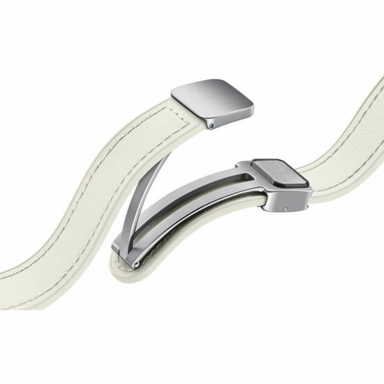 Ремінець Samsung D-Buckle Hybrid Eco-Leather Band для Samsung Galaxy (20mm, S/M) / Watch 4 / Watch 5 / Watch 6 Cream (ET-SHR93SUEGEU)