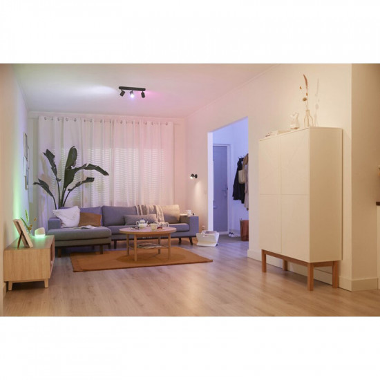 Світильник точковий накладний розумний WiZ Imageo Spots 3х5W 2200-6500K RGB Wi-Fi Black (929002659201)