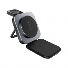 Бездротовий зарядний пристрій Umetravel 3in1 TRIP33 15W Metal-Gray