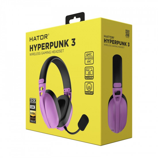 Гарнiтура Hator Hyperpunk 3 Wireless Cyber Violet (ESH19)