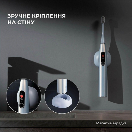 Розумна зубна електрощітка Oclean X Plus Pro Digital Blue (6970810556186)