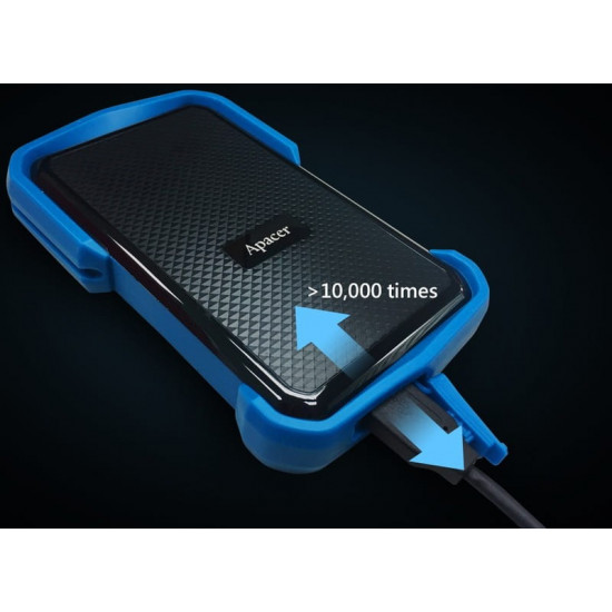 Зовнішній жорсткий диск 2.5" USB 2.0TB Apacer AC631 Black/Blue (AP2TBAC631U-1)