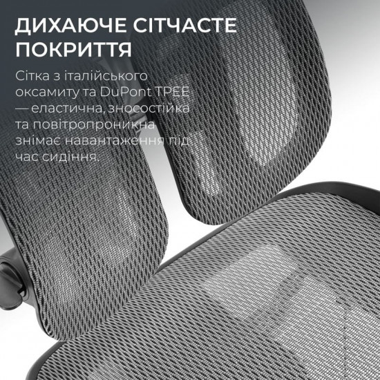 Крісло офісне Sihoo Doro S300 Mesh Light Grey (S300-M202)
