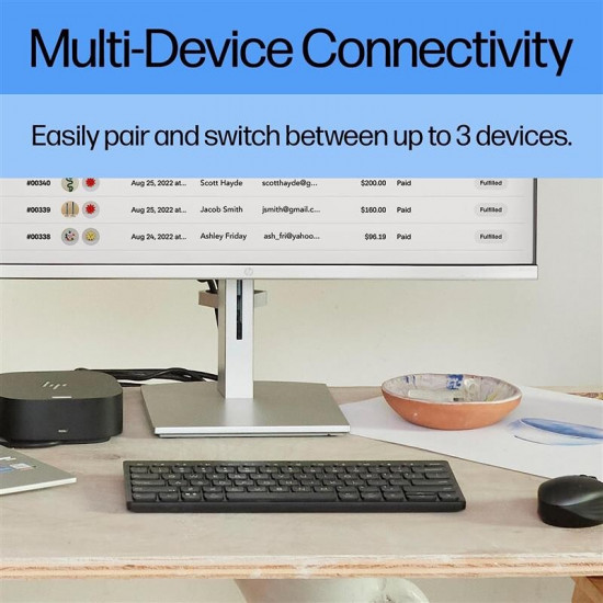 Клавіатура беспроводная HP 350 Compact Multi-Device BT Black (692S8AA)