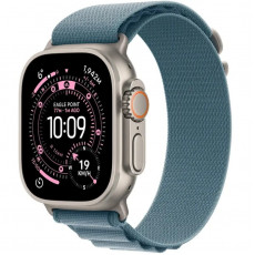 Смарт-годинник Apple Watch Ultra 3 GPS + Cellular 49mm Natural Titanium Case with Light Blue Alpine Loop - Medium (MEWM4QP/A)