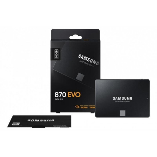 Накопичувач SSD  250GB Samsung 870 EVO 2.5" SATAIII MLC (MZ-77E250B/EU)
