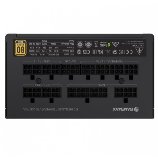 Блок живлення GameMax GX-750 Pro 750W Black (ATX3.1PCIe5.1)