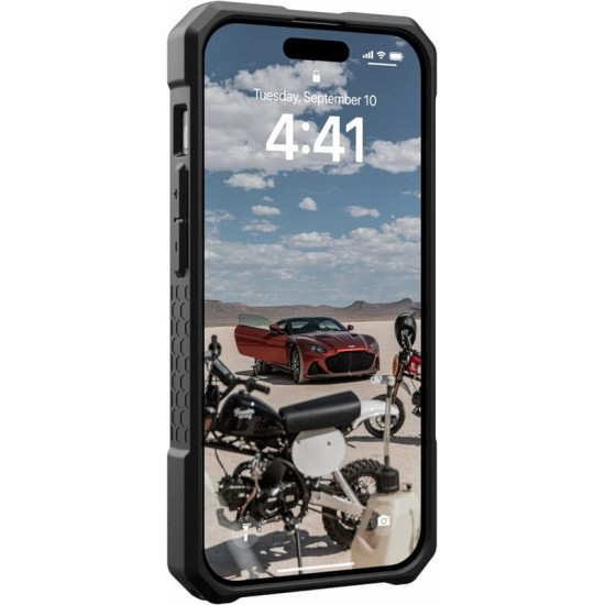 Чохол-накладка Urban Armor Gear Monarch Pro Magsafe для Apple iPhone 15 Pro Kevlar Elemental Green (11422111397B)