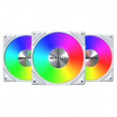 Вентилятор Montech Metal Pro 12 (W31) PWM ARGB White
