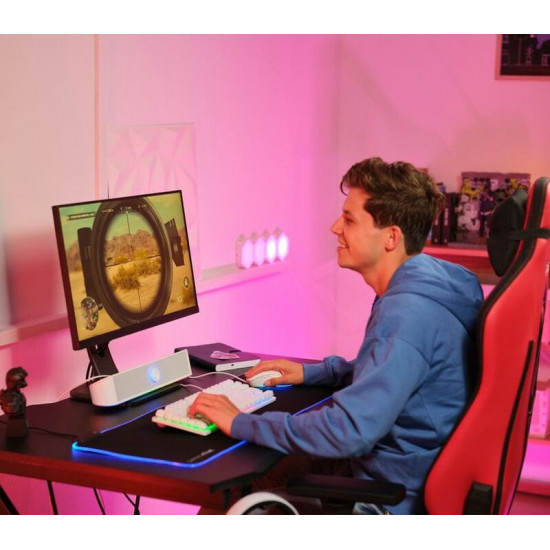 Акустична система (саундбар) Trust GXT 619W Thorne RGB Illuminated White (25110)