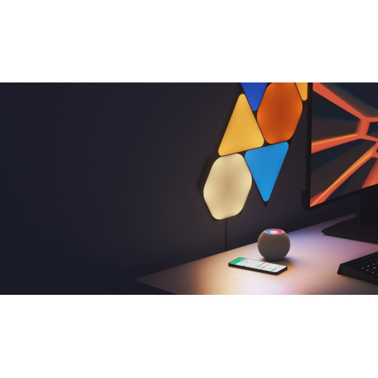 Додаткові панелі Nanoleaf Shapes Ultra Black Hexagons Expansion Pack, Apple HomeKit, 3 шт. (NL42-0101HX-3PK)